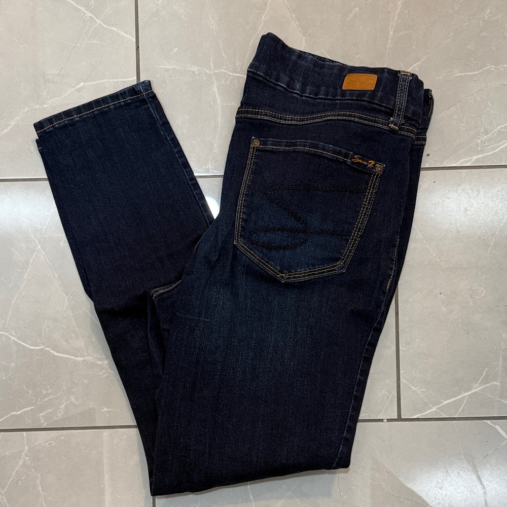 Seven7 Women's Dark Blue Jeans